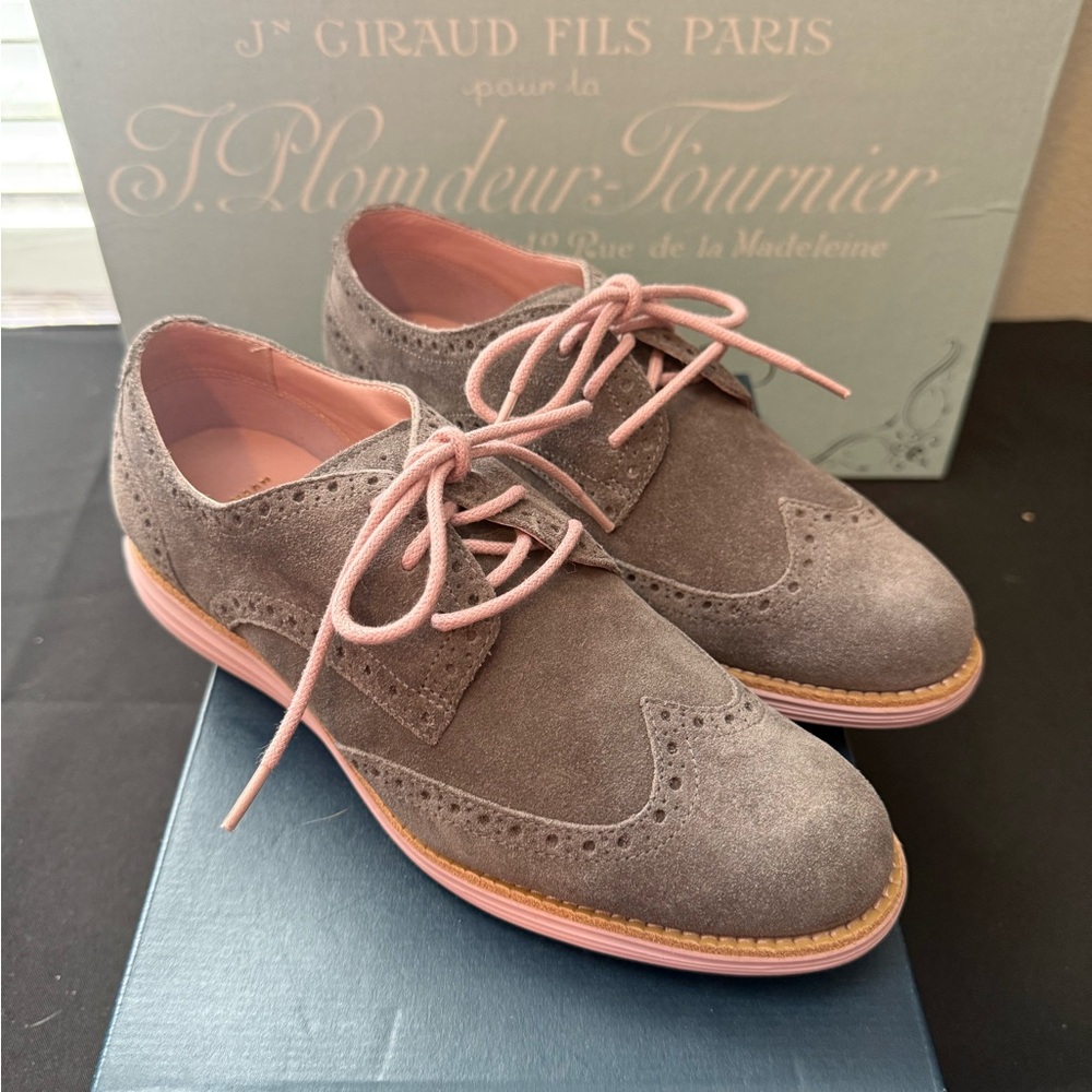 Cole Haan Gray and Pink Women's Flats